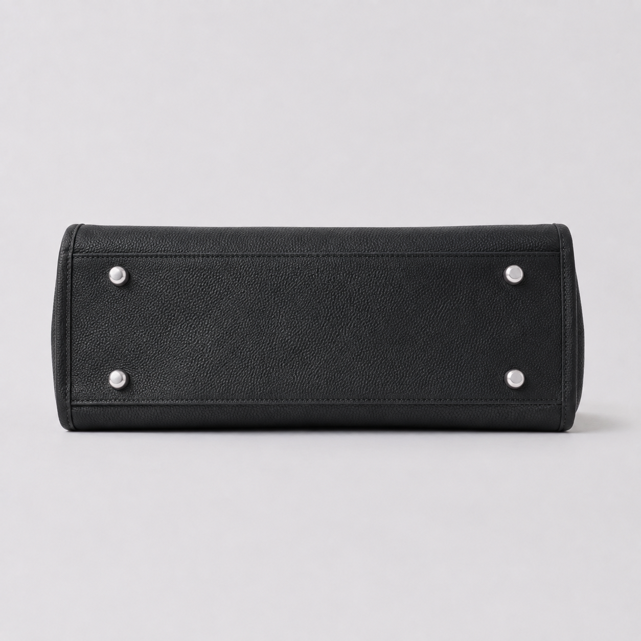 ALEONA L'Essenziale genuine leather shopper in Nero, product image 8