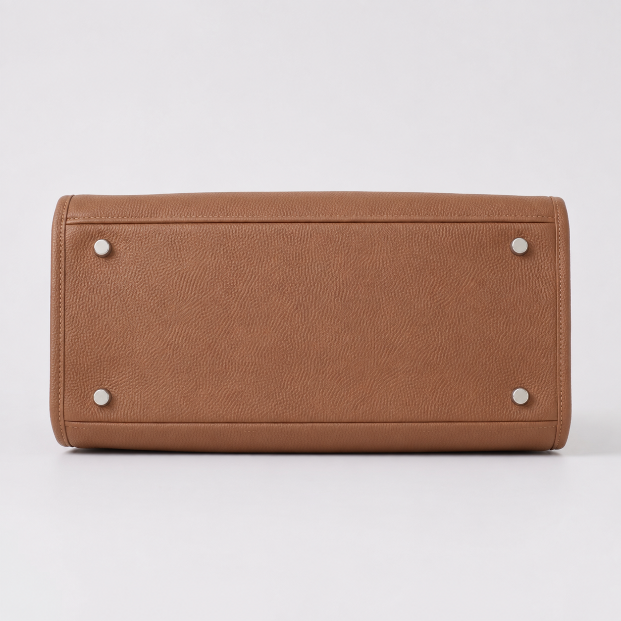 ALEONA L'Essenziale genuine leather shopper in Caramel, product image 3
