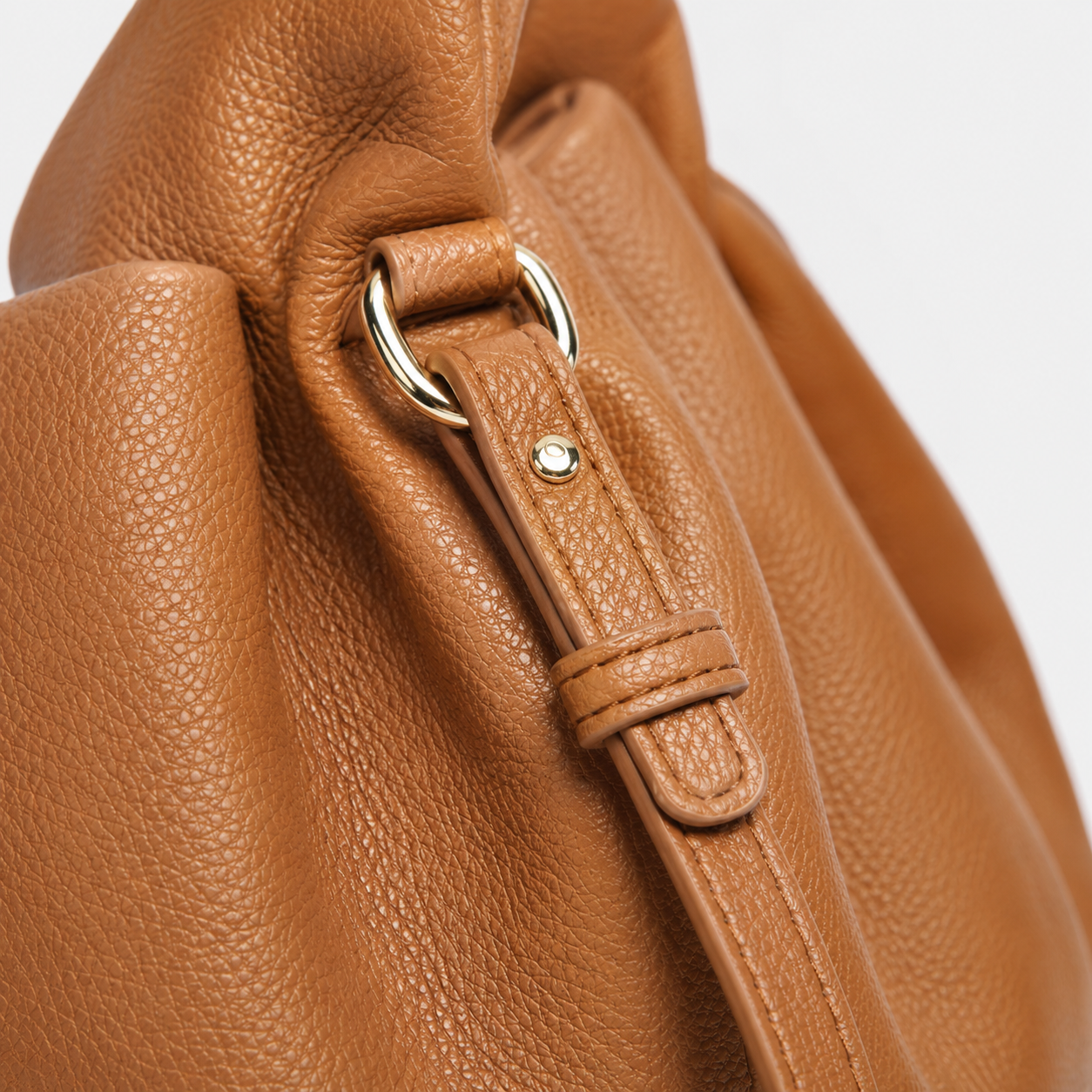 ALEONA La Luna genuine leather shoulder bag in Caramel, product image 7