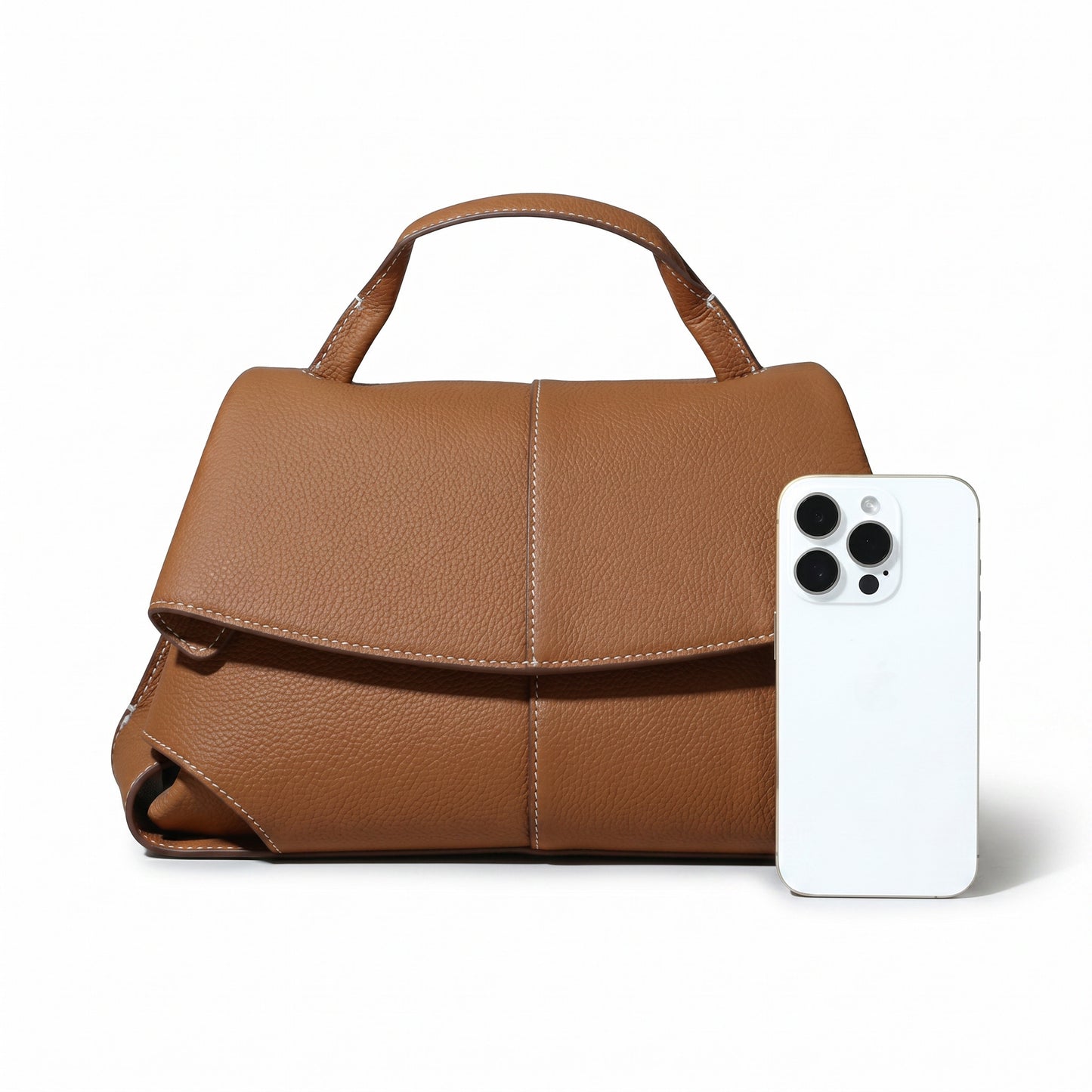 The Artigiana — Genuine Leather Shoulder Tote