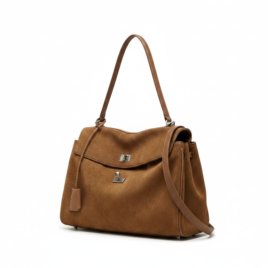 The Artigiana — Artisan Suede Tote